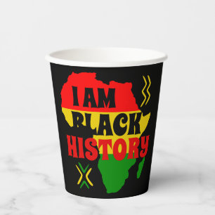 Black History Month, African american Paper Cups