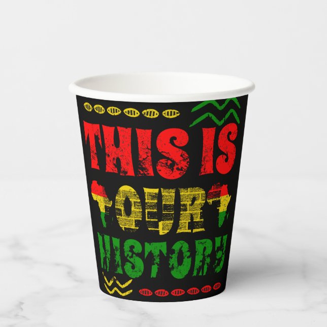 Black History Month, African american Paper Cups (Front)