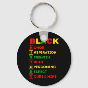 Black History Month African American Pride Celebra Keychain