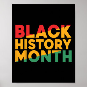 Black History Month African American Pride Men Wom Poster