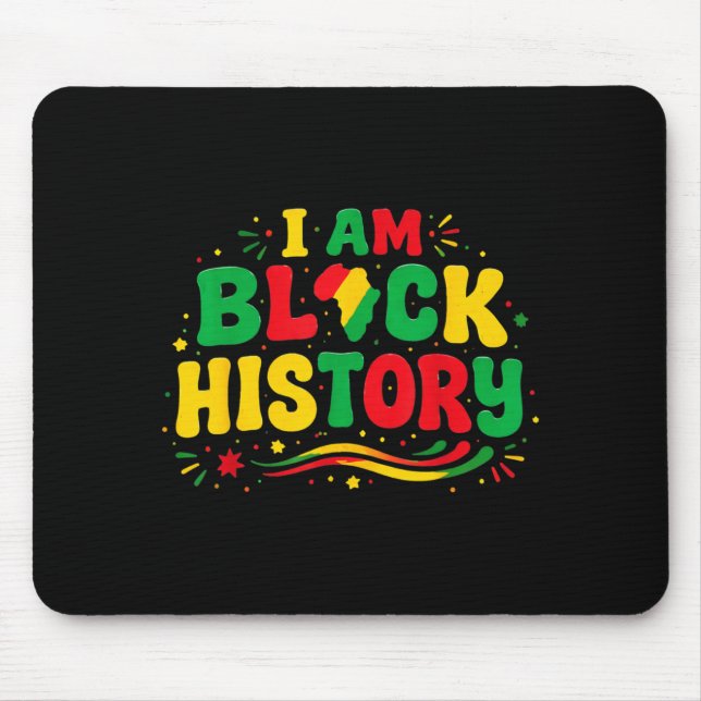 Black History Month African American Pride Mouse Pad (Front)