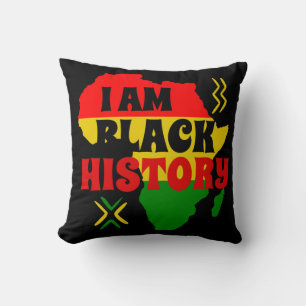 Black History Month, African american  Throw Pillow