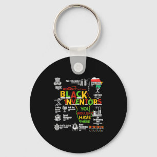 Black history month african american women men keychain