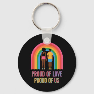 Black History Month African Black Proud Couple Afr Keychain