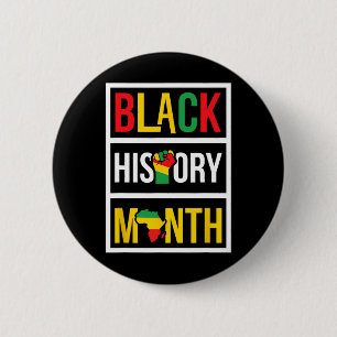 Black History Month - African Civil Rights Empower 2 Inch Round Button