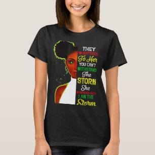 Black History Month African Girl Woman Afro I Am T T-Shirt