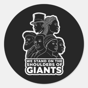 Black History Month African Heritage Forgotten Inv Classic Round Sticker