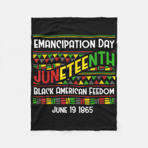 Black History Month African Pride Independence Afr Fleece Blanket