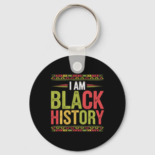 Black History Month African Roots African American Keychain