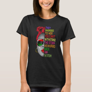 Black History Month African Woman Afro I Am The S T-Shirt