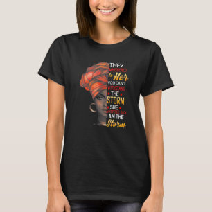 Black History Month  African Woman Afro I Am The S T-Shirt