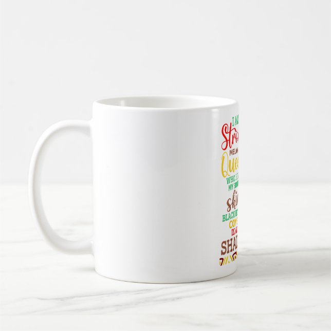 Black History Month African Woman Afro I Am The St Coffee Mug (Left)