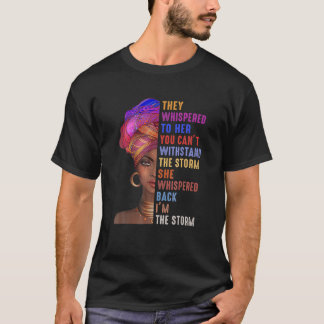 Black History Month African Woman Afro I Am The St T-Shirt