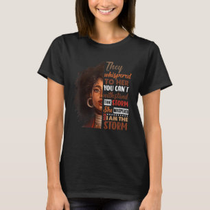 Black History Month African Woman Afro I Am The St T-Shirt