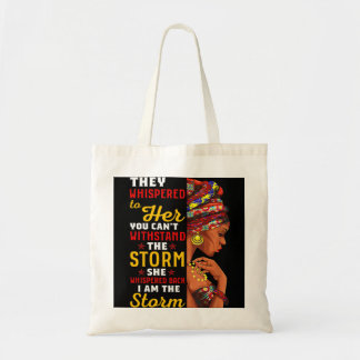 Black History Month African Woman Afro I Am The St Tote Bag