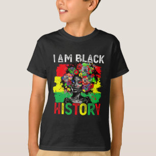 Black History Month African Woman I Am Black Histo T-Shirt