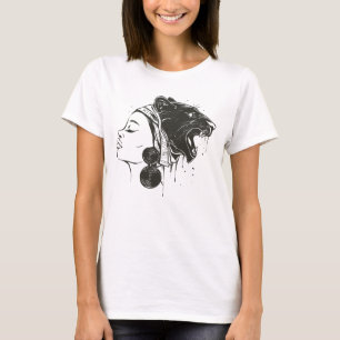 BLACK HISTORY MONTH AFRICAN WOMAN LION T-Shirt