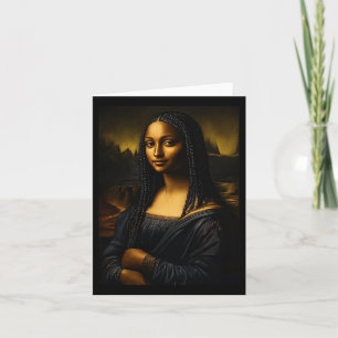 Black History Month Afro African American Melanin  Card