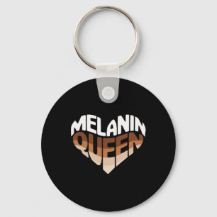 Black History Month Afro African American Melanin Keychain