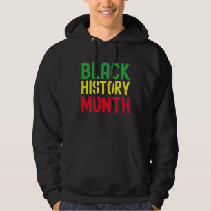 Black History Month Afro African Pride Celebration Hoodie