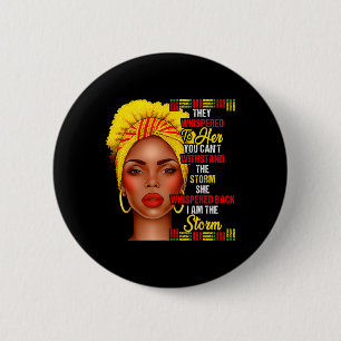 Black History Month Afro Black Women Girls I'm The 2 Inch Round Button