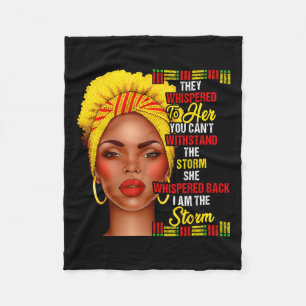 Black History Month Afro Black Women Girls I'm The Fleece Blanket