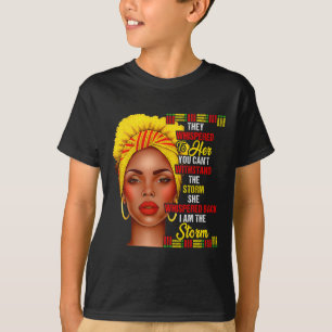 Black History Month Afro Black Women Girls I'm The T-Shirt