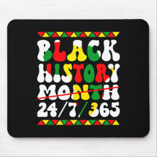 Black History Month Afro Melanin Black Women Afro Mouse Pad