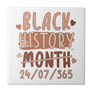 Black History Month Afro Melanin Black Women Afro Tile