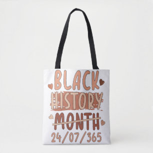 Black History Month Afro Melanin Black Women Afro Tote Bag