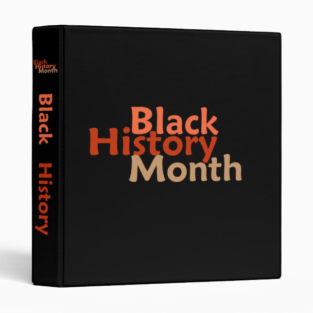 BLACK HISTORY MONTH Avery Binder (Front/Spine)