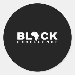 Black History Month Awareness Afro American Melani Classic Round Sticker