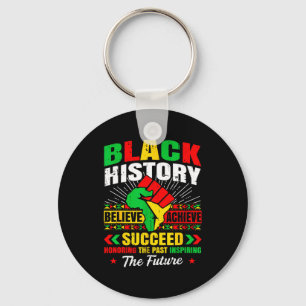 Black History Month Believe Achieve Succeed Melani Keychain