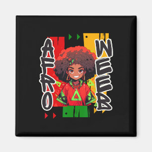 Black History Month - Beware My Ancestors - Afro W Magnet
