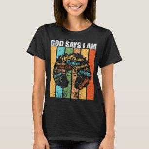 Black History Month Black African American T-Shirt