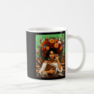 Black History Month Black Afro Girl Women Book Lov Coffee Mug