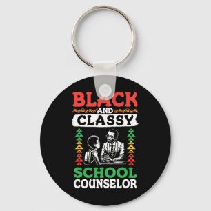 Black History Month Black And Cly School Registrar Keychain