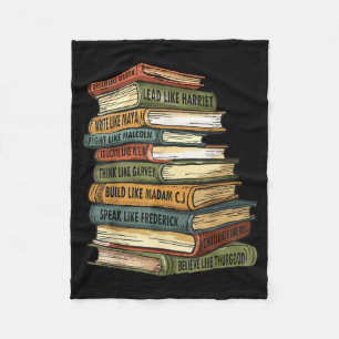 Black History Month Black History Black Black Hist Fleece Blanket
