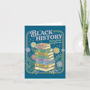 Black history month books black african american card