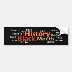 BLACK HISTORY MONTH Bumper Sticker