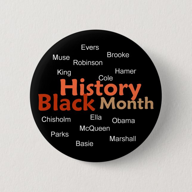 BLACK HISTORY MONTH Button (Front)