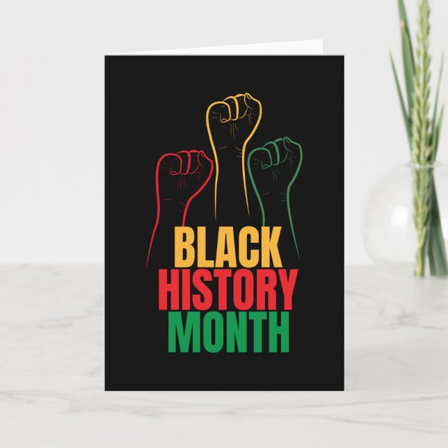Black History Month Card (Front)