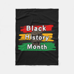 Black History Month Celebrating Rise Together 1 Fleece Blanket