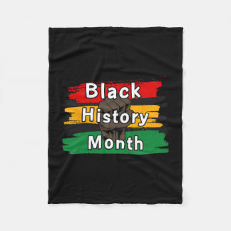 Black History Month Celebrating Rise Together 1  Fleece Blanket