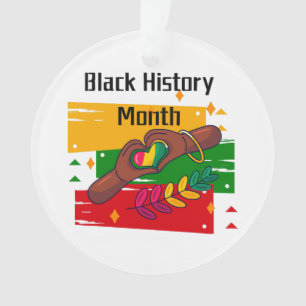 Black History Month Celebrating Rise Together Blac Ornament