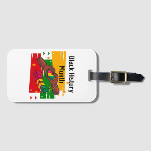 Black History Month Celebrating Rise Together Luggage Tag
