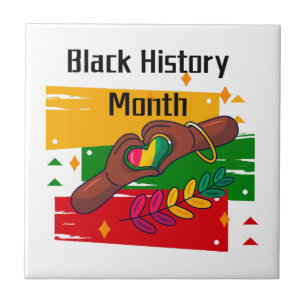 Black History Month Celebrating Rise Together Tile