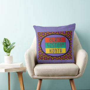 Black History Month Celebration Throw Pillow