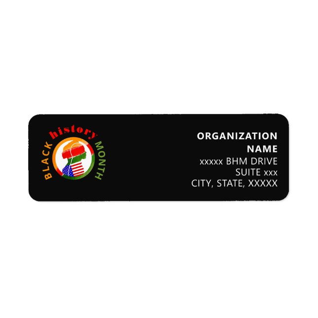 Black History Month Centennial Formal Patriotic (Devant)