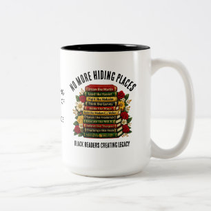 Black History Month Centennial Heroes Bookish Gift Two-Tone Coffee Mug